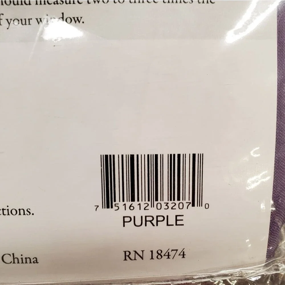 Purple Crushed Voile Sheer 50 W x 84 L